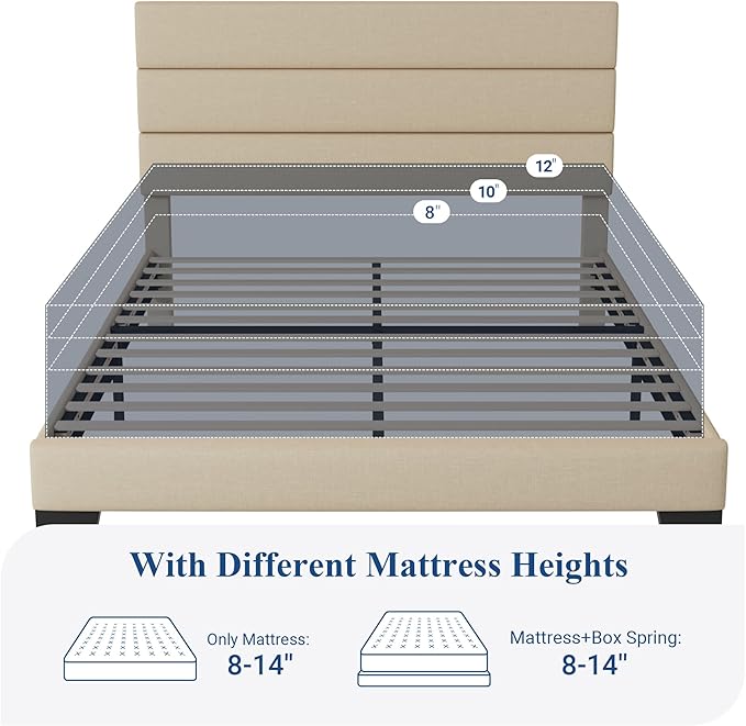 Allewie Queen Size Platform Bed Frame - Image 7