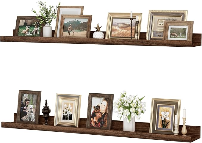 Floating Shelves for Wall, 36 inch Wood Floating Shelves Set of 2, Picture by Unknown