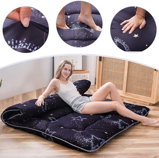 MAXYOYO Japanese Futon Mattress Floor Mattress Sleeping Pad Foldable Bed Roll - Image 9