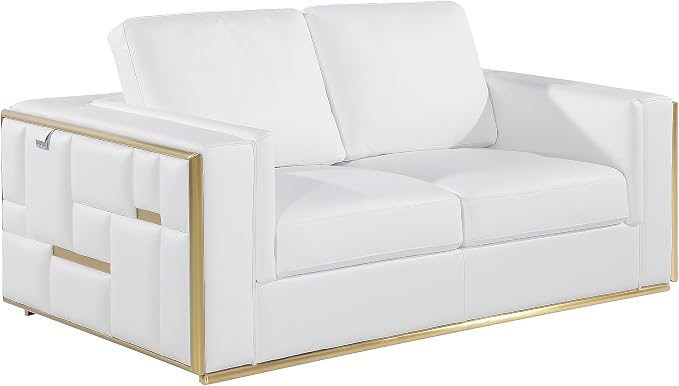 Blackjack Furniture Catania Modern Top Grain Italian Leather Sofa Set - Image 10
