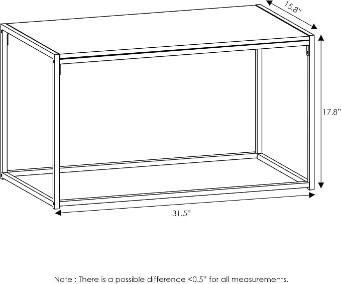 Furinno Camus Modern Living Room Coffee Table - Image 4