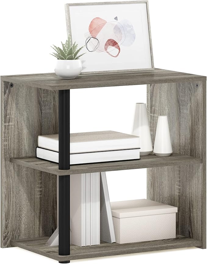 Furinno Romain Side Table, 2-Tier End Table by Furinno-FitsYourSpaceFitsYourBudget