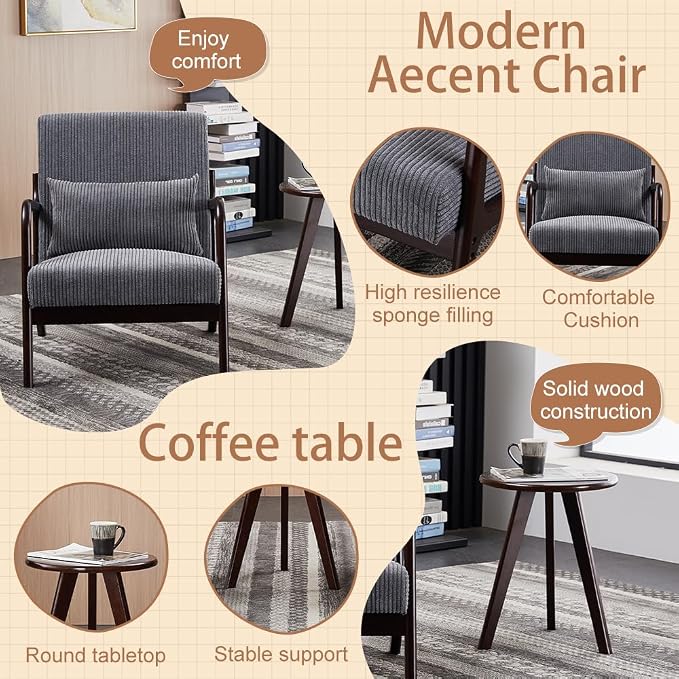 Mid-Century Modern Accent Chair - Image 5