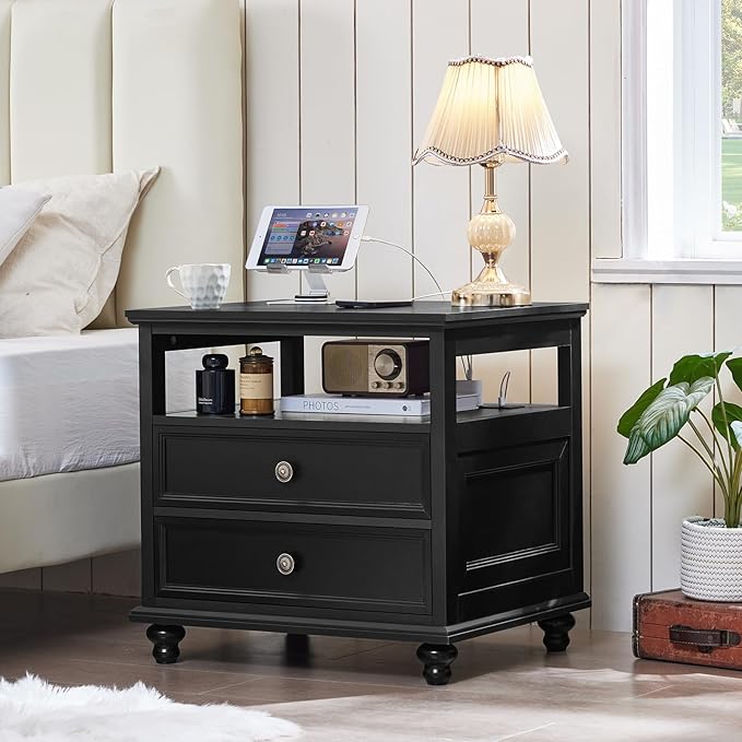 Joaxswe Farmhouse Nightstand - Image 3