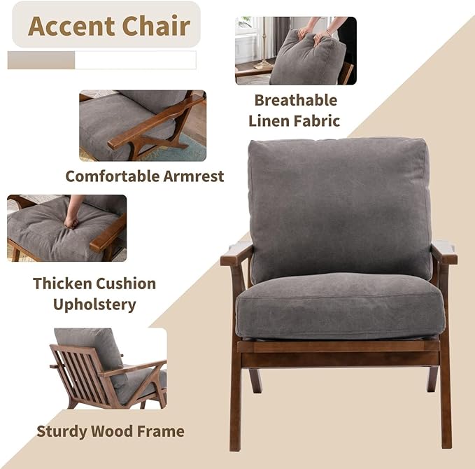 Mid Century Modern Accent Chair - Image 4
