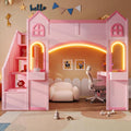 Princess-Themed Castle Loft Bed by Unknown