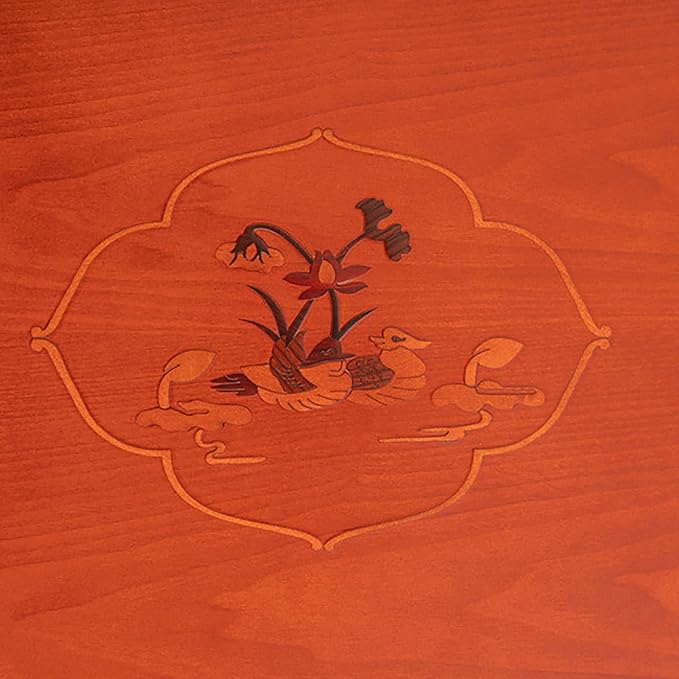 Square Folding Coffee Table, Wooden Korean Style Multifunctional Dining Table - Image 5