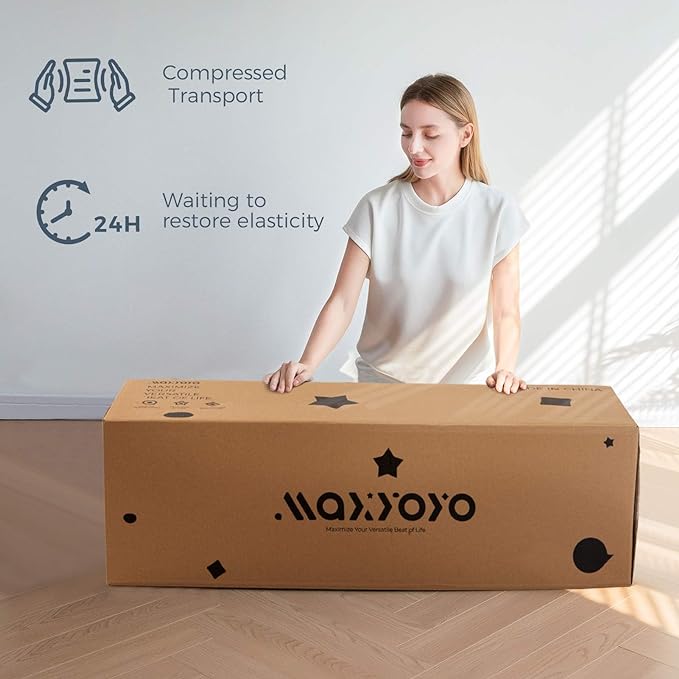 MAXYOYO Folding Sofa Bed, Extra Thick and Long Floor Sofa Convertible Sleeper - Image 6