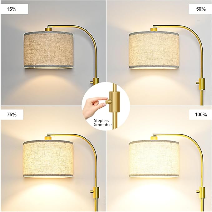 Nintiue Upgraded Modern Arc Dimmable Tall Standing Floor Lamp - Image 3