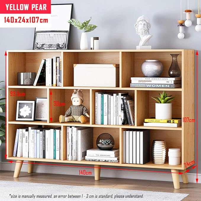 IOTXY Wooden Open Shelf Bookcase - Image 3