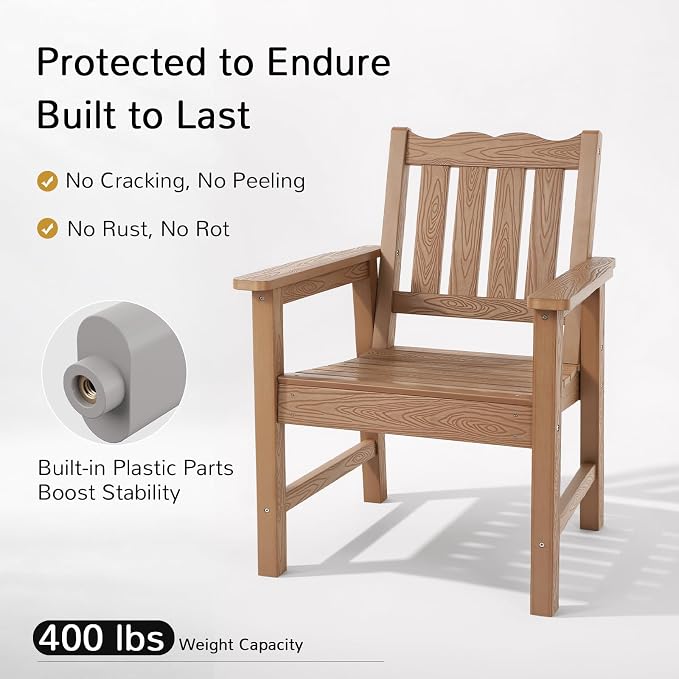 Stoog 3-Piece All-Weather Garden Chairs Set of 2 - Image 4