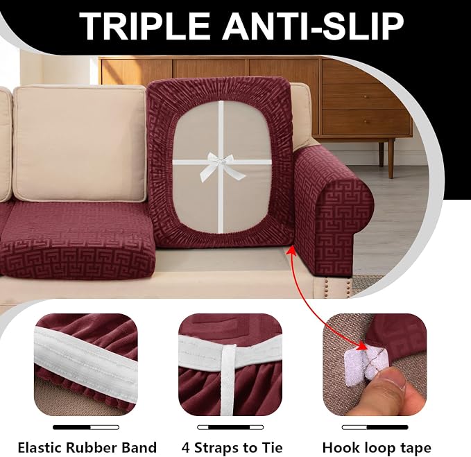 UNBBRRL Stretch Couch Backrest Cushion Cover - Image 3