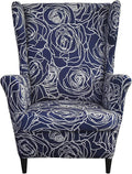 KRFOONN Wingback Chair Covers Slipcovers 2 Piece Stretch Wing Chair Covers by KRFOONN