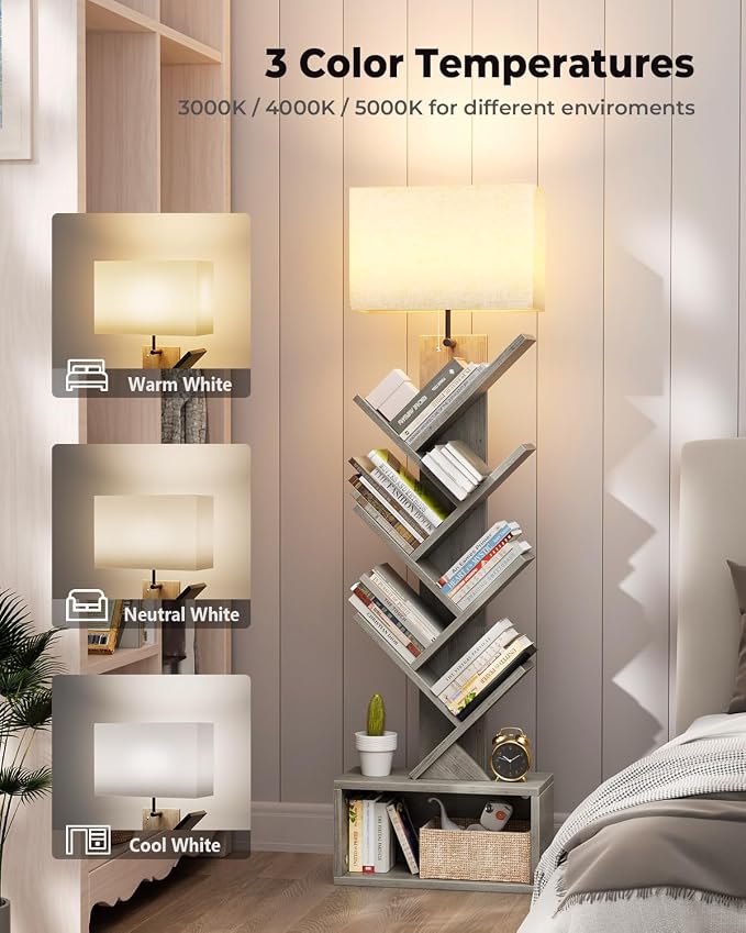 Evermagin 6 Tier Tree Bookshelf - Image 4