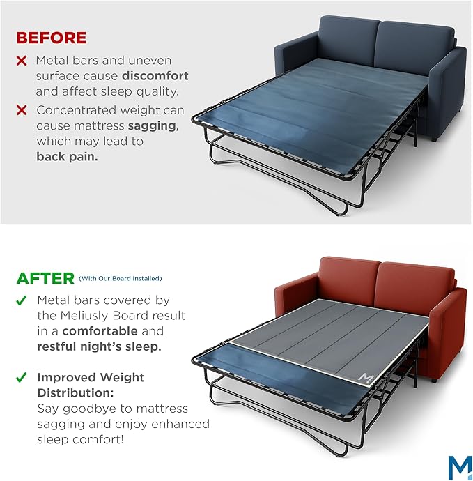 Meliusly Sleeper Sofa Support Board Full Size – Durable Support to Fix Sagging - Image 3