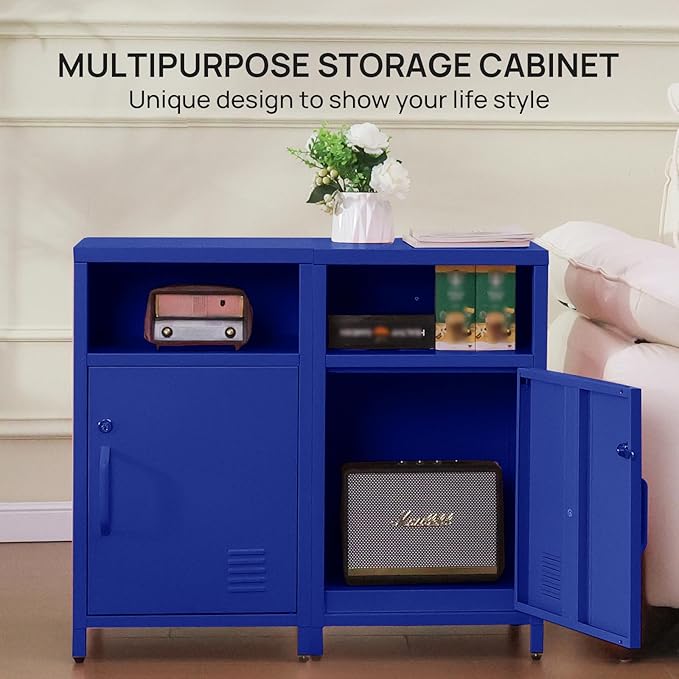 ALBAD Compact Metal Nightstand - Image 7
