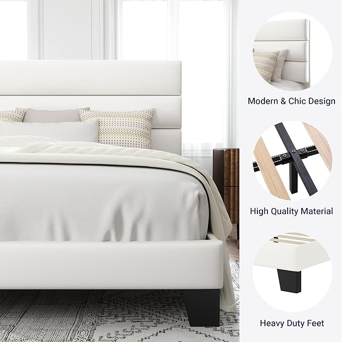 Allewie Queen Size Platform Bed Frame - Image 6