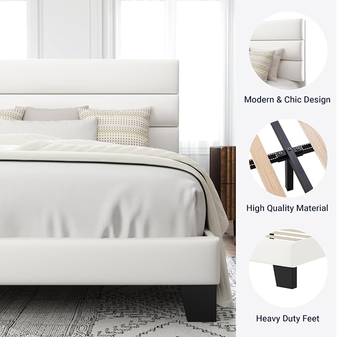 Allewie Full Size Platform Bed Frame - Image 6