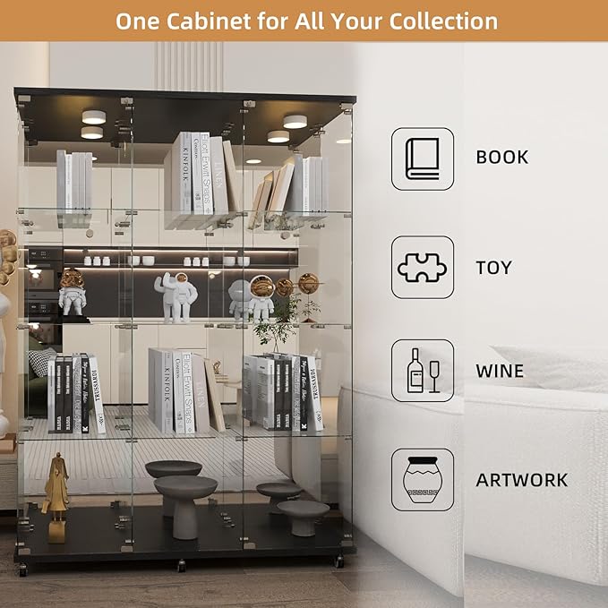 Beauty4U Glass Display Cabinet - Image 7
