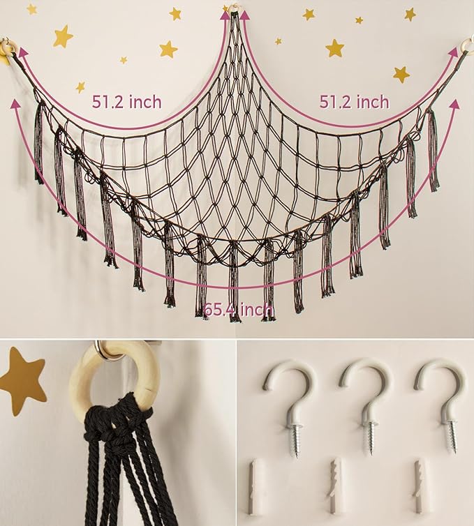 mirolam Stuffed Animal Storage Hammock Net - Image 5