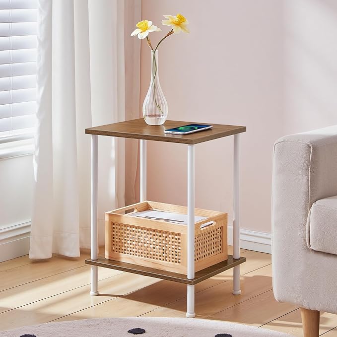 HOOBRO End Tables Set of 2, Small Side Table, Nightstand - Image 4