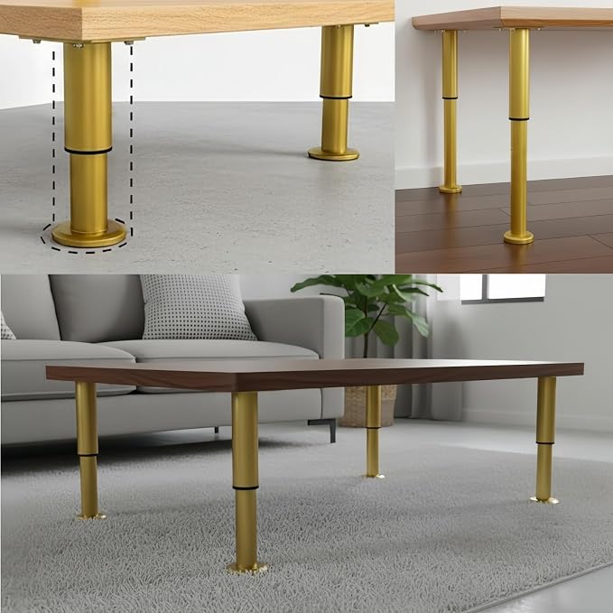 4PCS Adjustable 4.7-7.08 Inch Metal Furniture Legs Brass Furniture Replacement - Image 5