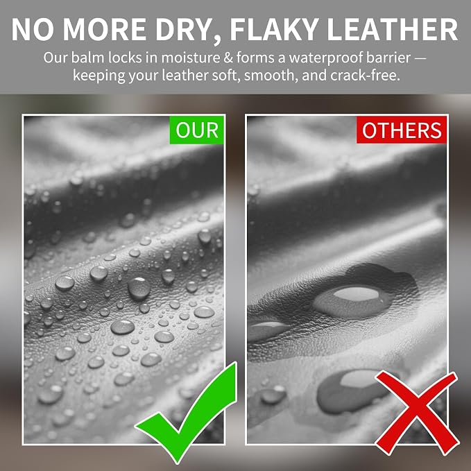 Leather Recoloring Balm with 100ml Mink Oil, Car Seats, Dye & Restorer - Image 5