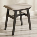 Muwuele Solid Wood Vanity Stool, Compact Makeup Chair by Muwuele