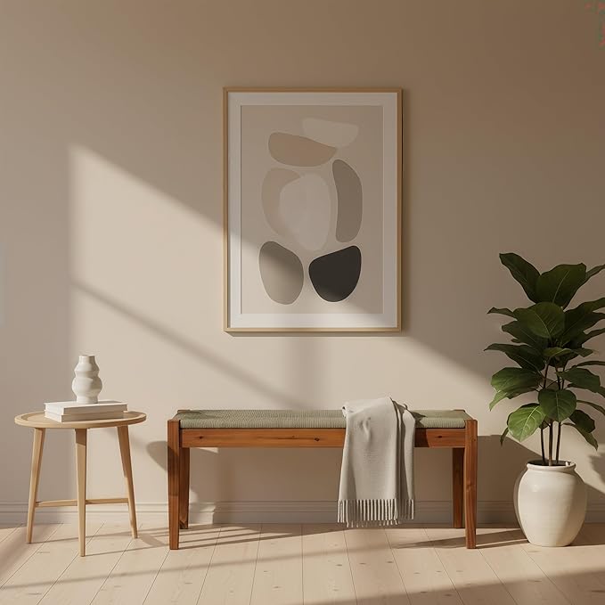 Solid Wood Acacia Indoor Bench - Image 4