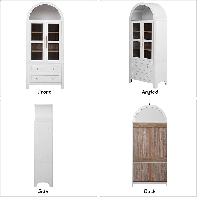 71" Arched Storage Cabinets - Image 8