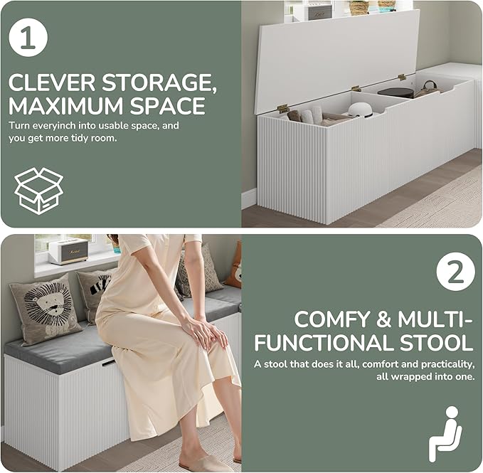 Bobve L-Shape Storage Bench - Image 6