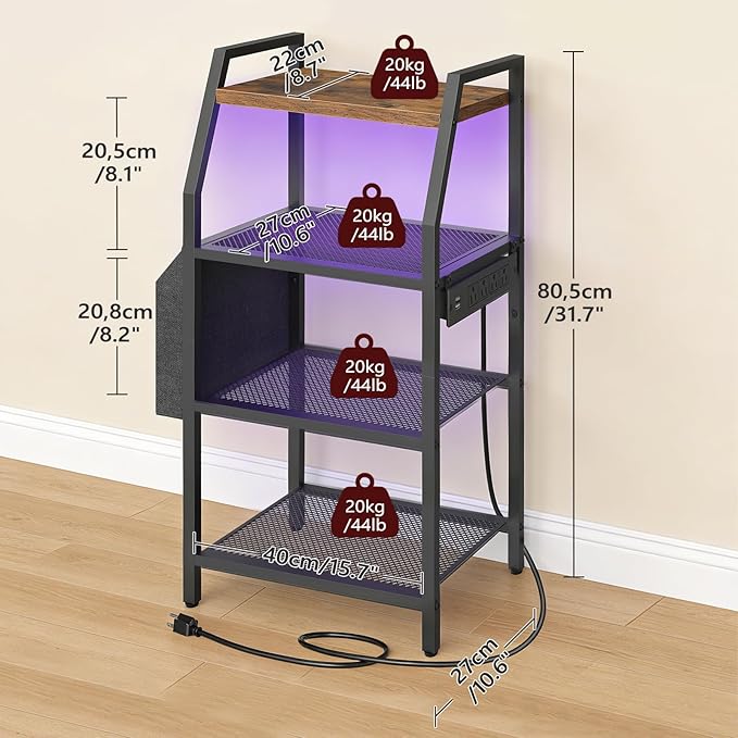 MAHANCRIS 4-Tier AV Media Stand - Image 3