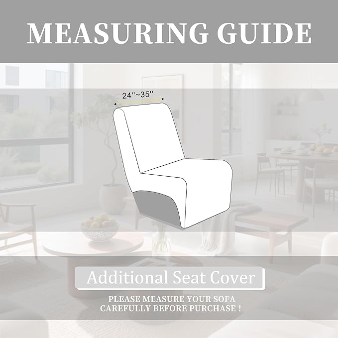100% Waterproof Sectional Recliner Couch Covers - Image 3