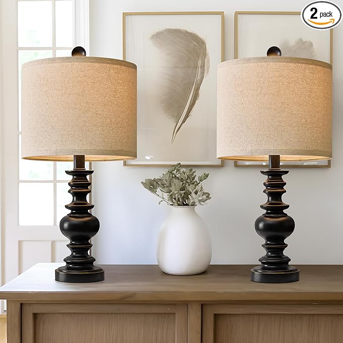 BOBOMOMO 20" Table Lamp Set of 2 by BOBOMOMO