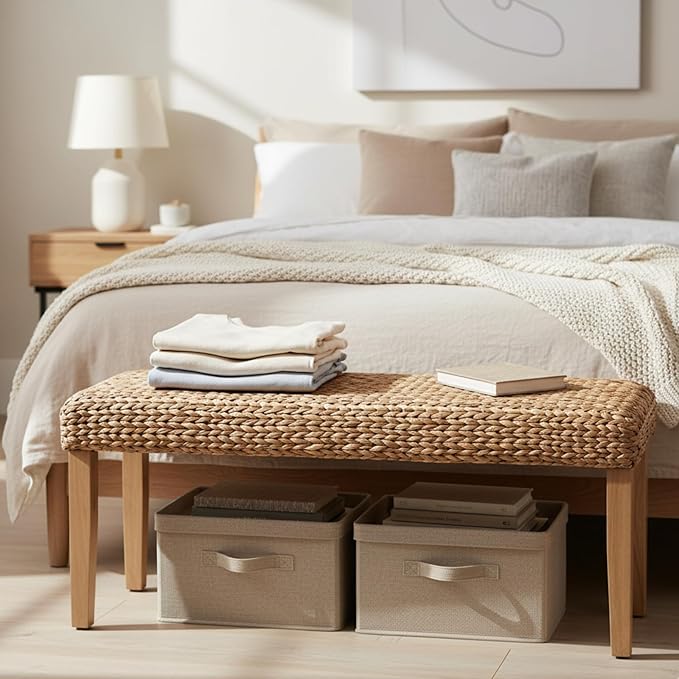 Solid Wood Acacia Indoor Bench - Image 3