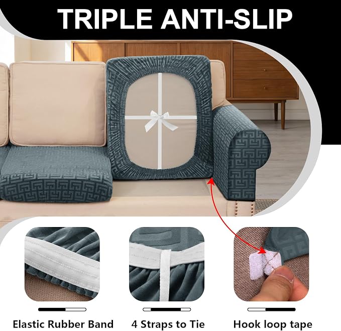 UNBBRRL Stretch Couch Seat Cushion Cover - Image 3