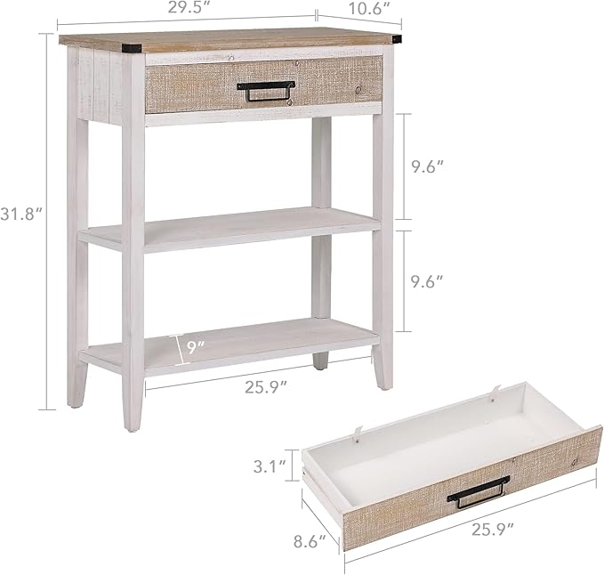 RUSTOWN Farmhouse Console Table - Image 3