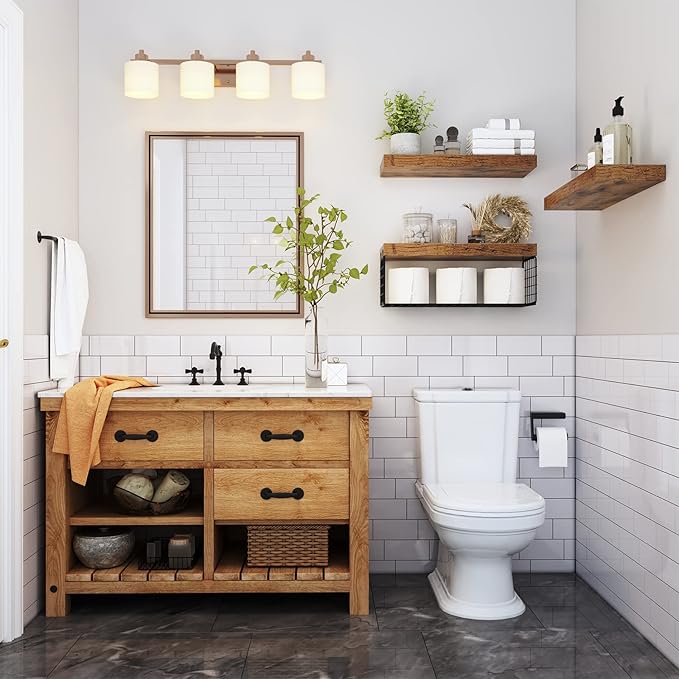 QEEIG Bathroom Shelves Over Toilet - Image 2