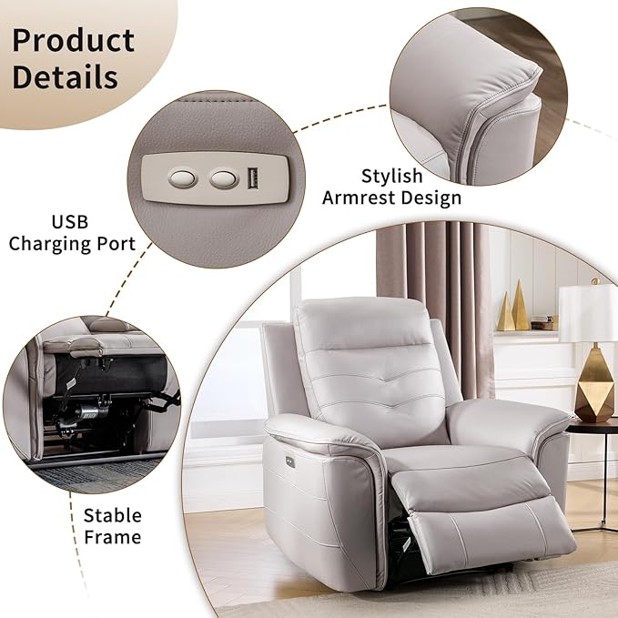 ANJ Power Reclining Loveseat Sofa - Image 4