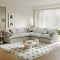 5 Seat V Shape Modular Sectional Couch Sofa by Gtilzria