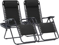 JEAREY Zero Gravity Lounge Chairs Set of 2, Adjustable Steel Mesh Recliners by JEAREYOutdoorsCollection