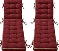 2 Pack 72x21 Inch Folding Chaise Lounge Cushion Quick Dry by AMCATON
