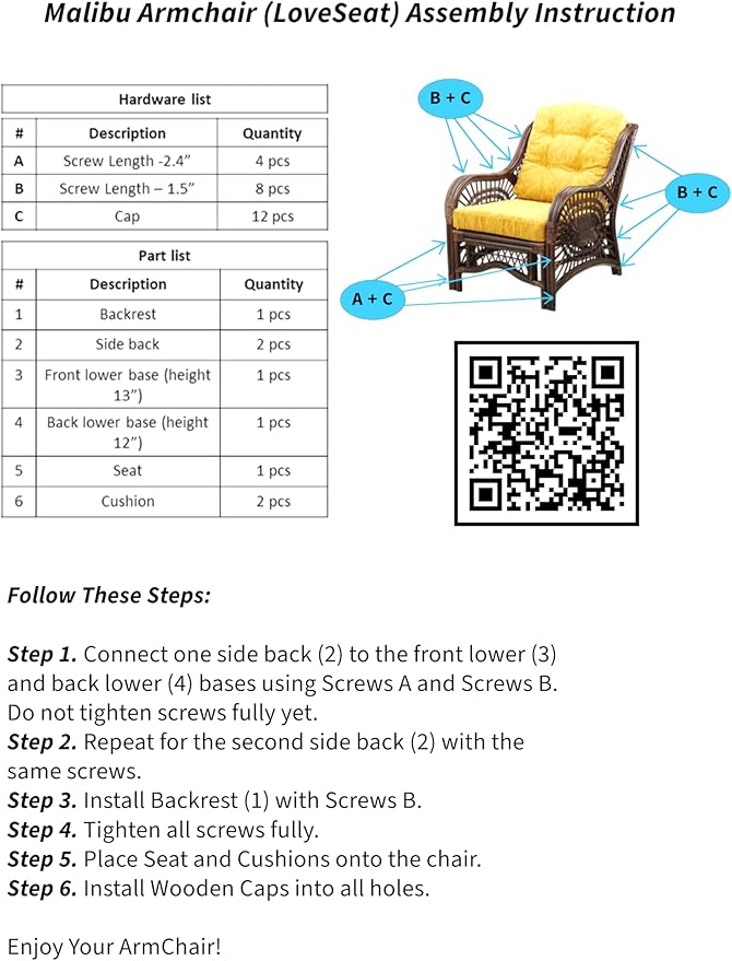 Malibu Lounge Set of 4: 2 Natural Rattan Wicker Chairs, Three-Seater Sofa - Image 11