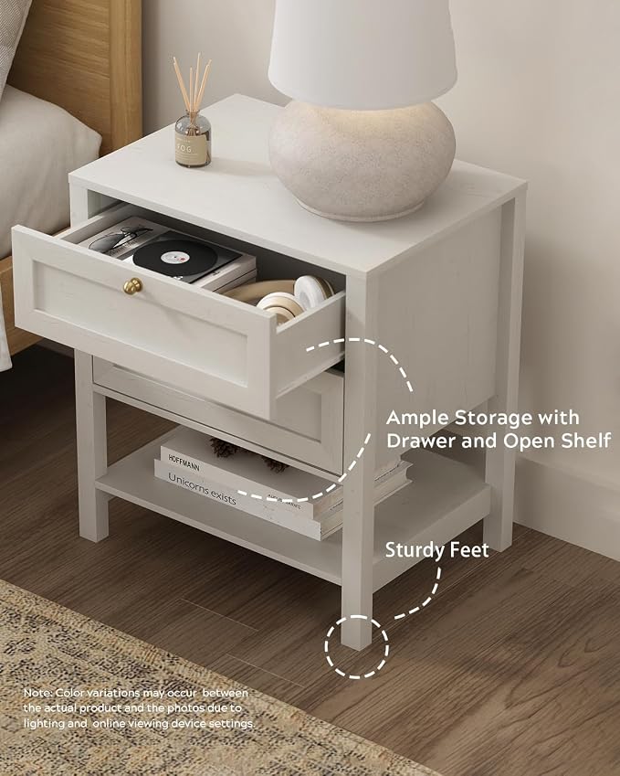EYYTHUNG Tall Modern Nightstand - Image 4
