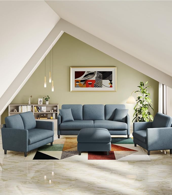 Welzona 83" Couches for Living Room, Teddy Sofa Couch, Comfy Sofas for Living - Image 9