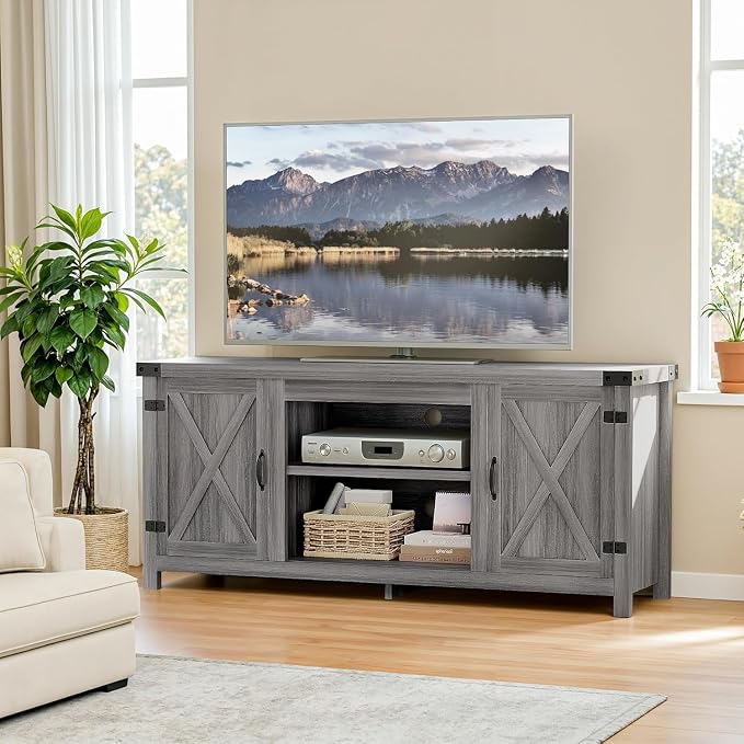 YESHOMY Modern Farmhouse TV Stand - Image 6