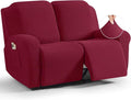 TAOCOCO Recliner Loveseat Slipcover, 6 Pieces Dual Recliner Sofa Covers by TAOCOCO