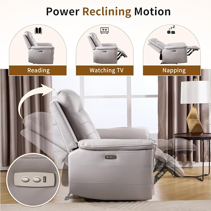 ANJ 2-Piece PU Leather Recliner Sofa Set - Image 3