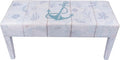 Indoor Coastal Bench Faux Leather Anchor Design by CornerMerchant