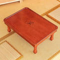 Low Folding Coffee Table, Japanese Style Solid Wood Floor Table by Unknown